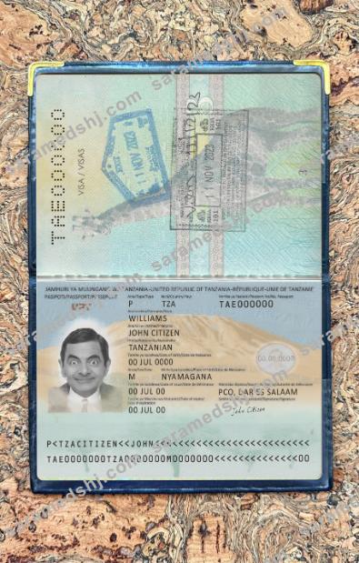 Tanzania passport new 2019-present photolook